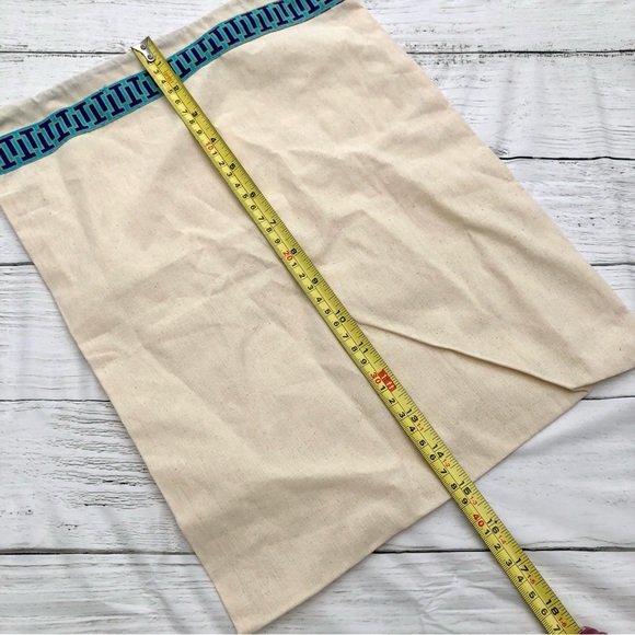 Tory Burch Medium Dust Bag Cover Blue Tan - Picture 3 of 5